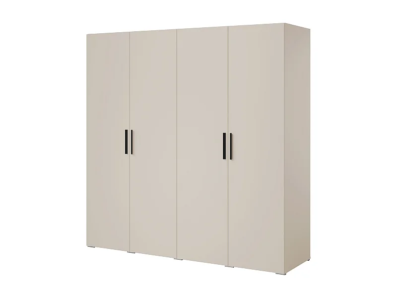 Szafa uchylna Napoli 4D 200 Kaszmir (czarny lub złoty uchwyt)