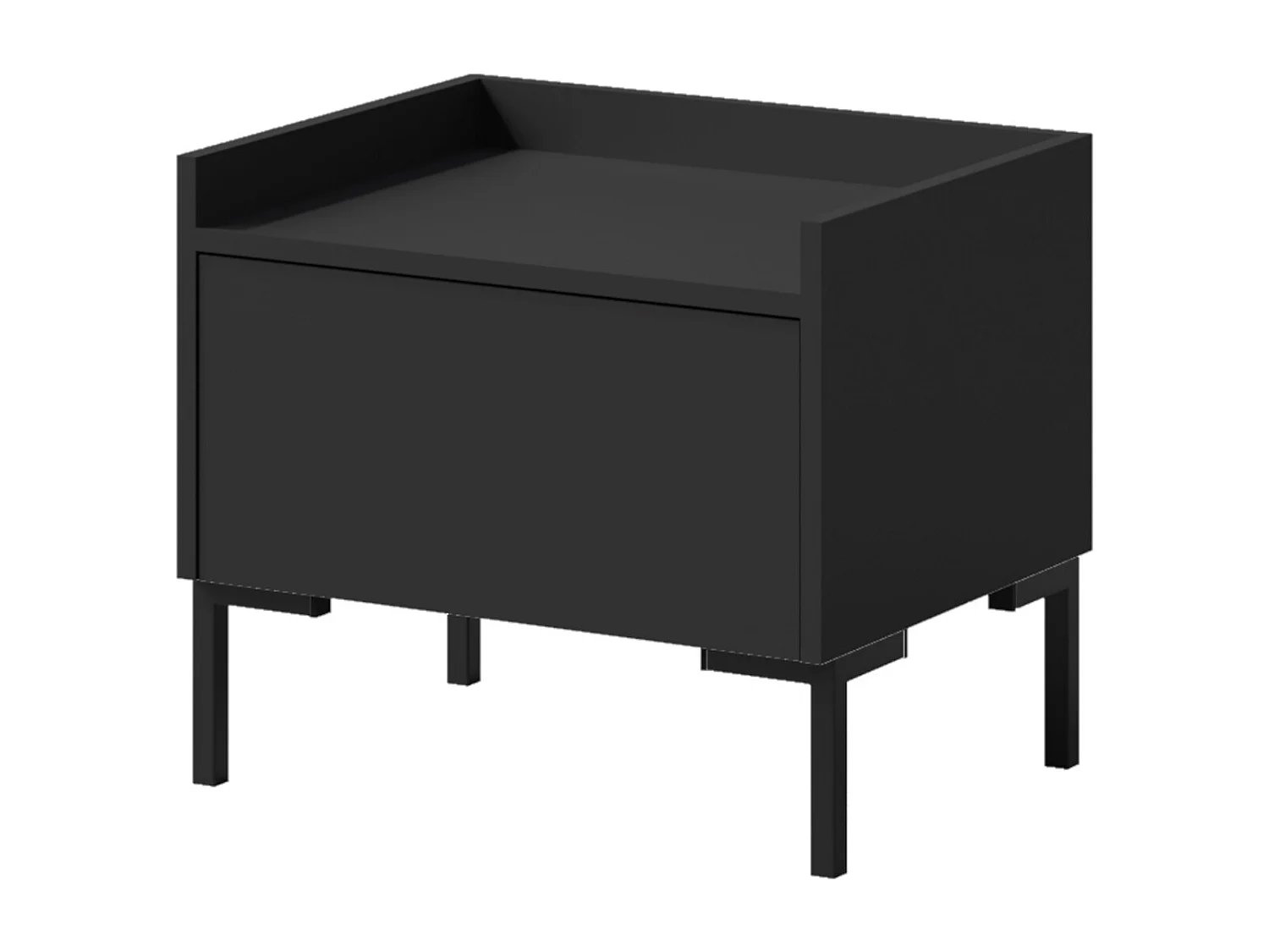Nachttisch auf Beinen Liam 50 Schwarz