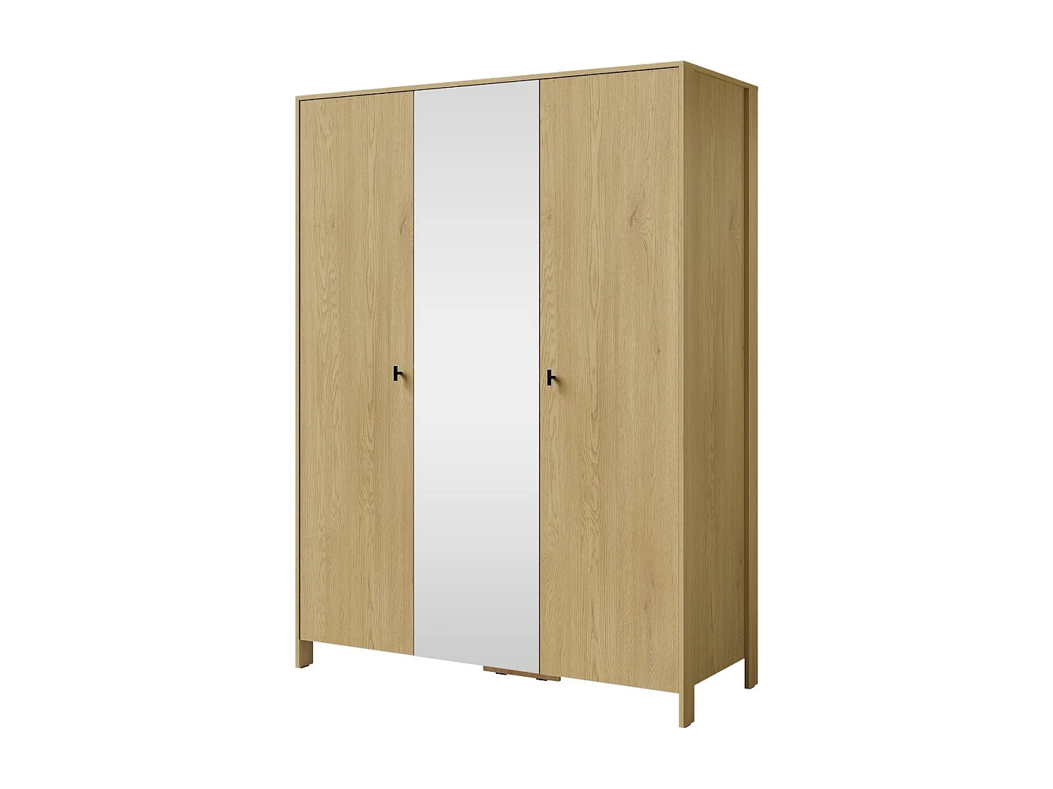 Szafa uchylna z lustrem Ethan 3D 150 Dąb Cremona