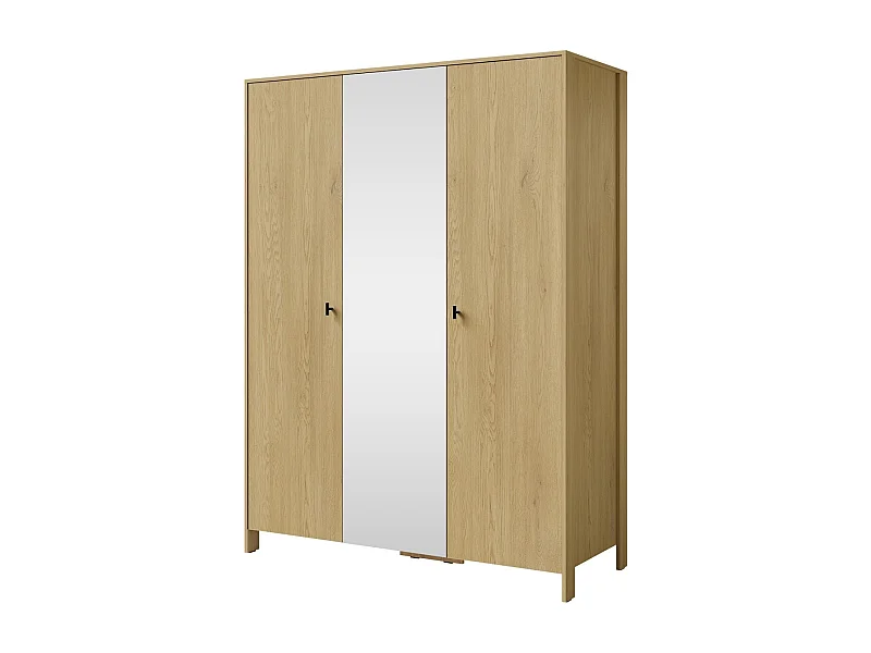 Szafa uchylna z lustrem Ethan 3D 150 Dąb Cremona