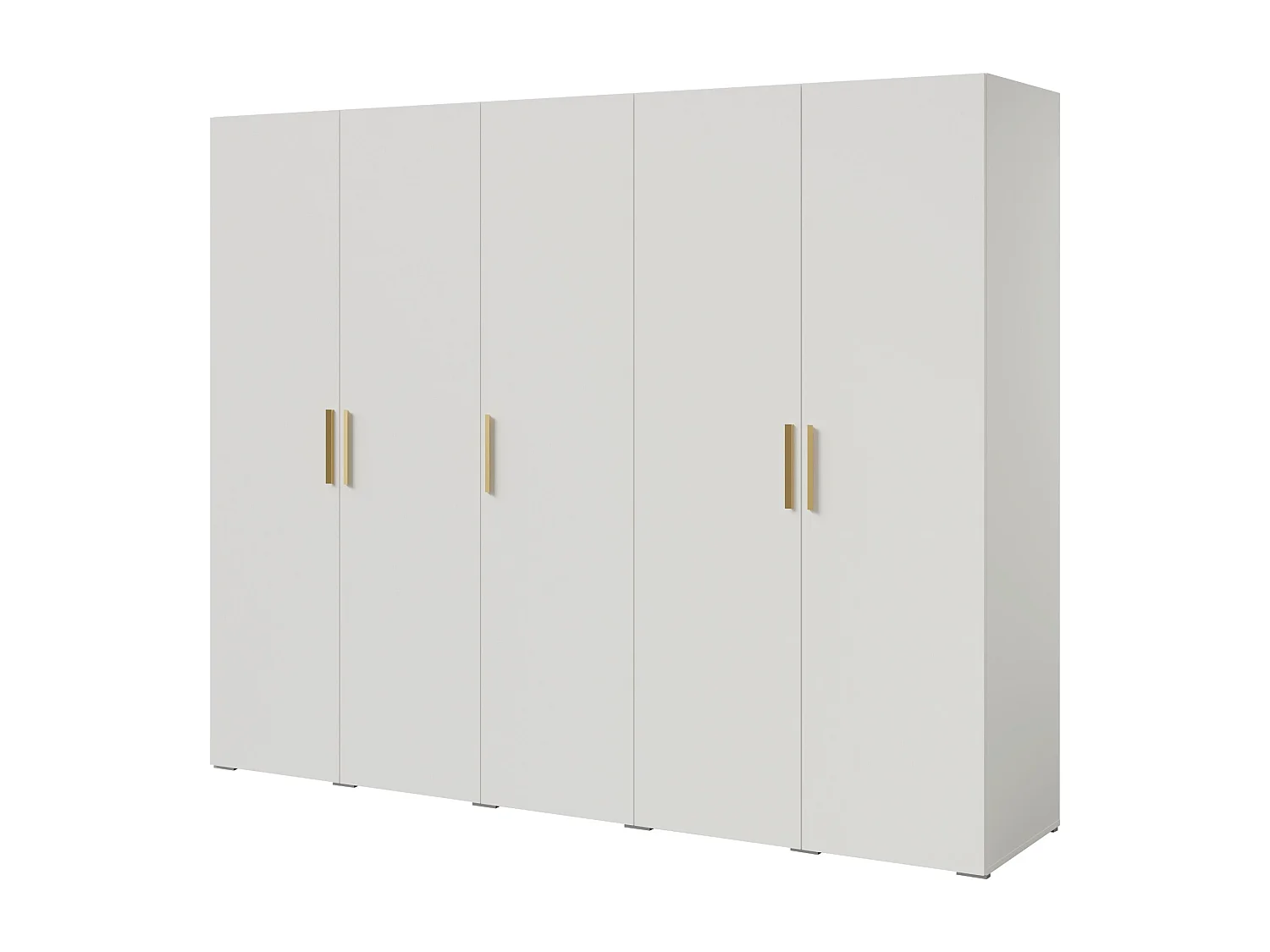 Szafa uchylna Napoli 5D 250 Biała (czarny lub złoty uchwyt)