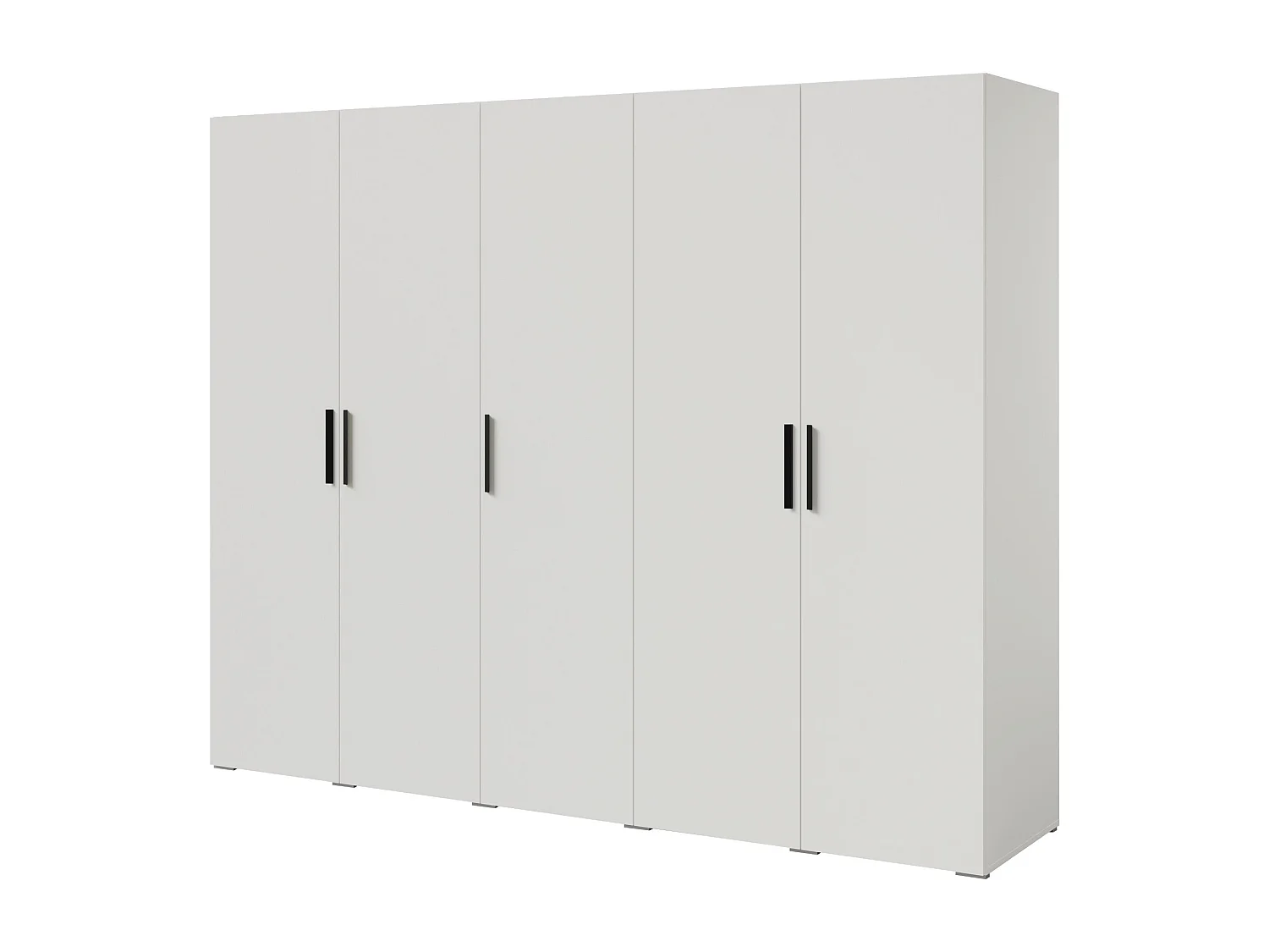 Szafa uchylna Napoli 5D 250 Biała (czarny lub złoty uchwyt)