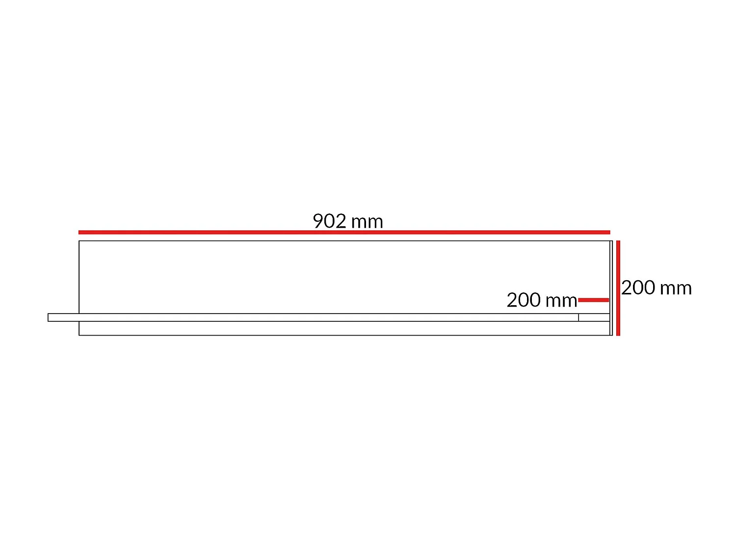 Wandregal Billz 90 Kaschmir/Eiche Cremona