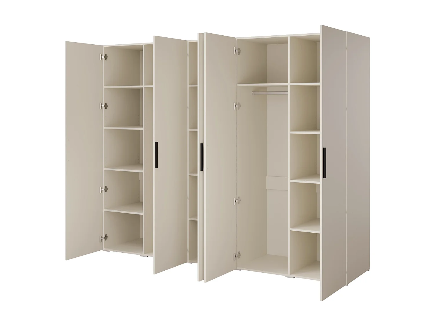 Szafa uchylna Napoli 5D 250 Kaszmir (czarny lub złoty uchwyt)