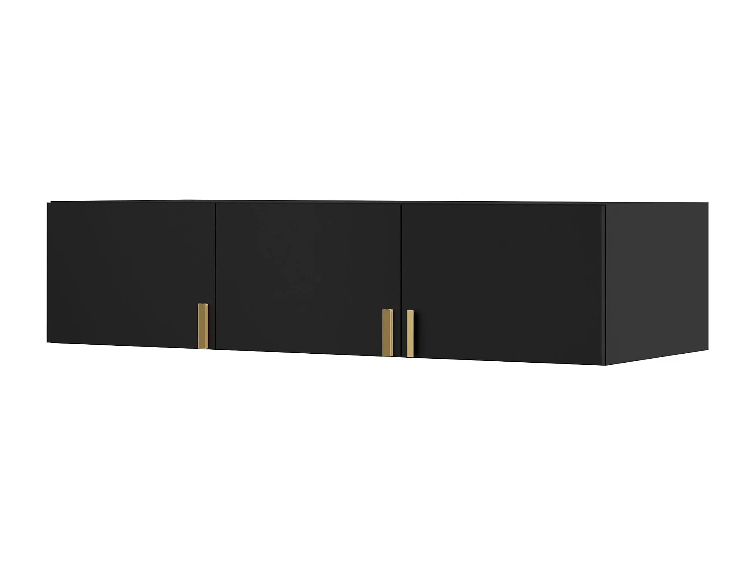 Aufsatz für Schrank Napoli 3D 150 Schwarz (schwarzer oder goldener Griff)