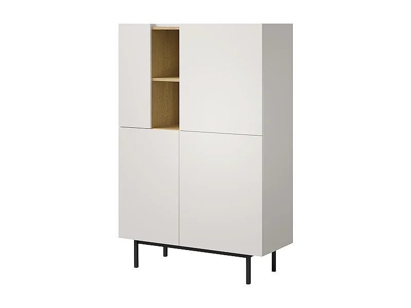 Regal mit Klapptüren Noel 100 Kaschmir/Cremona-Eiche