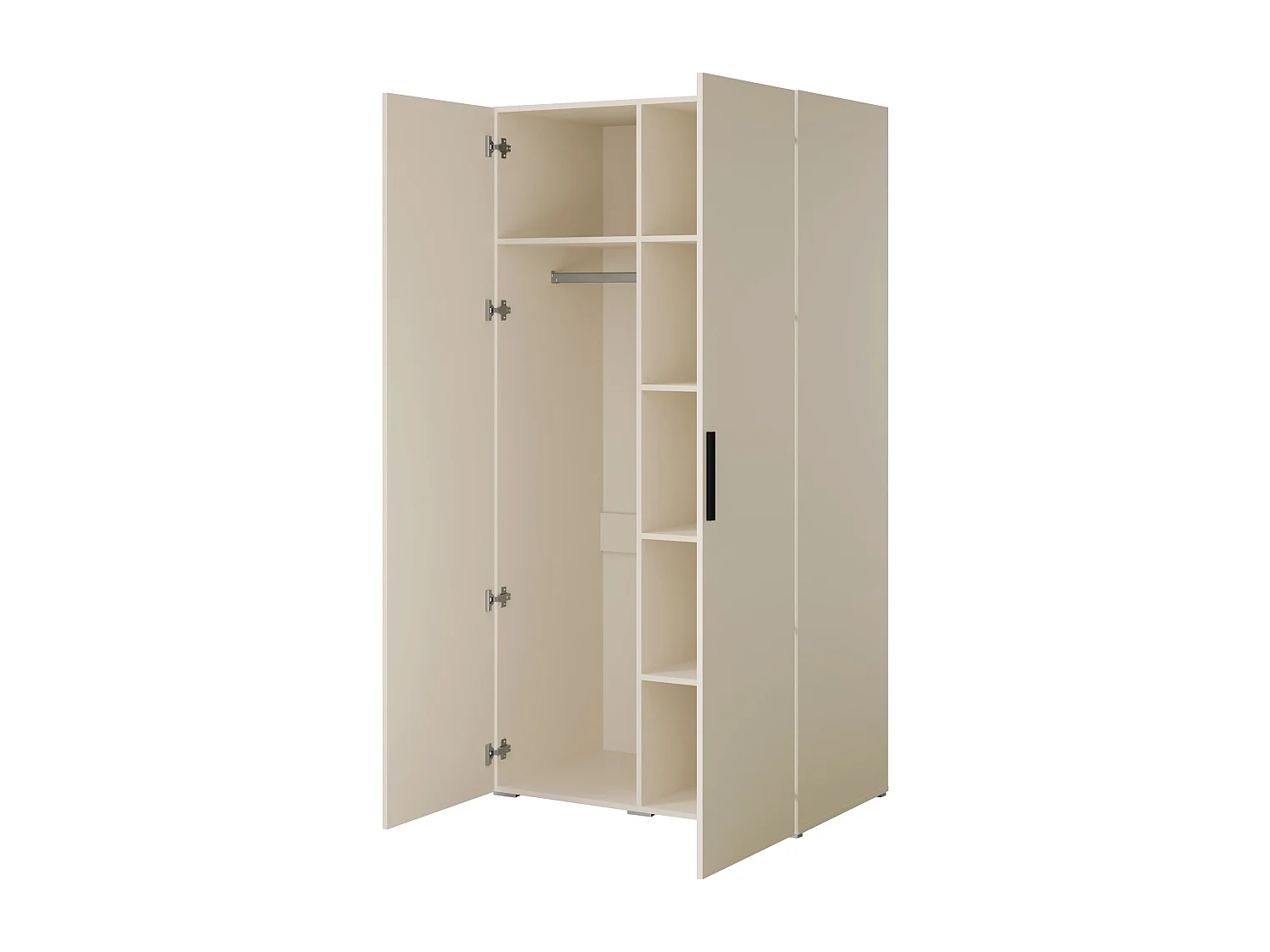 Szafa uchylna Napoli 2D 100 Kaszmir (czarny lub złoty uchwyt)