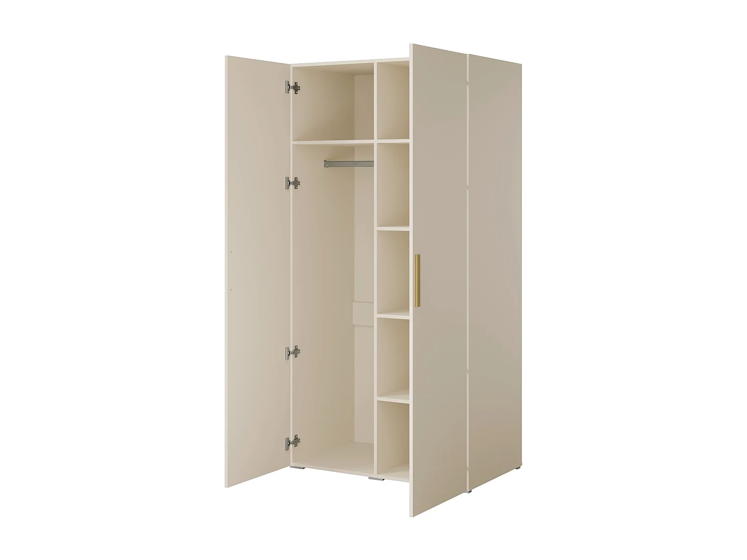 Szafa uchylna Napoli 2D 100 Kaszmir (czarny lub złoty uchwyt)