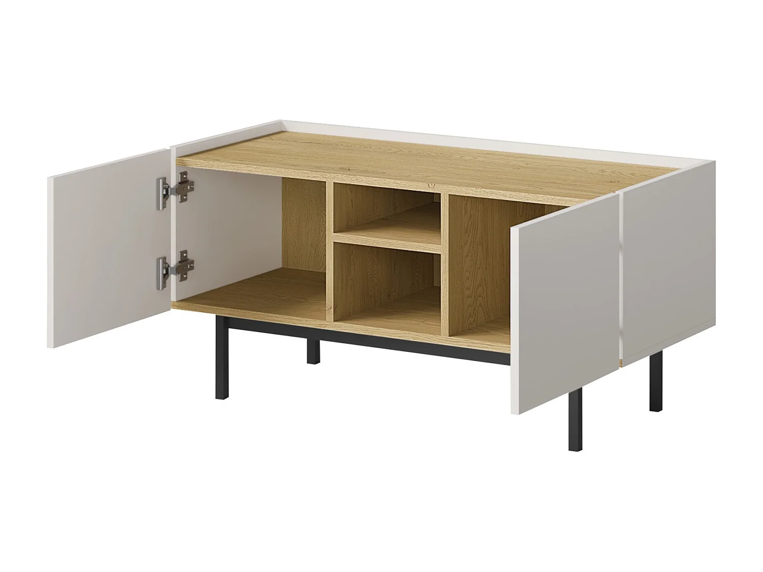 TV-meubel staand Noel 100 Kasjmier / Cremona Eiken