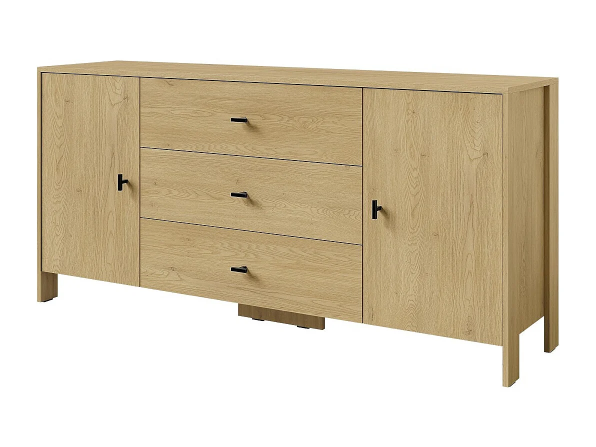 Dressoir met lades Ethan 2D3S 160 Cremona Eiken