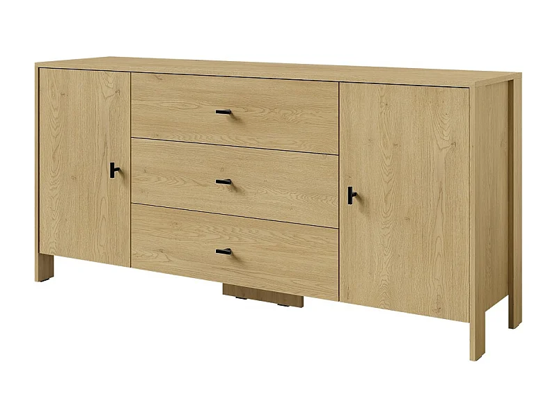 Dressoir met lades Ethan 2D3S 160 Cremona Eiken