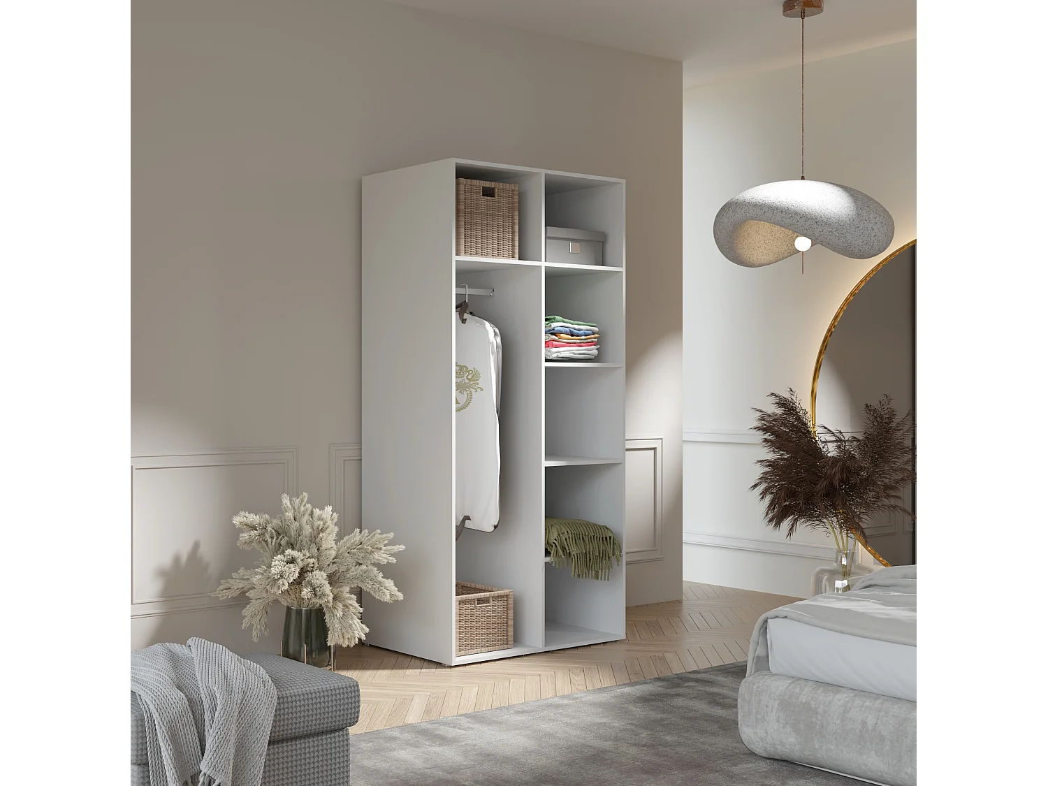 Szafa uchylna Napoli 2D 100 Czarna (czarny lub złoty uchwyt)