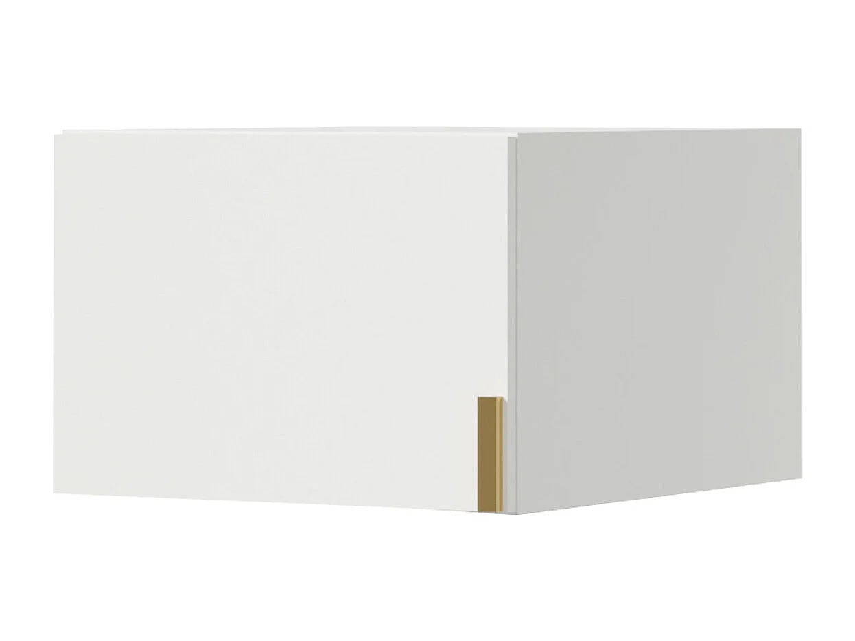 Aufsatz für Schrank Napoli 1D 50 Weiß (schwarzer oder goldener Griff)