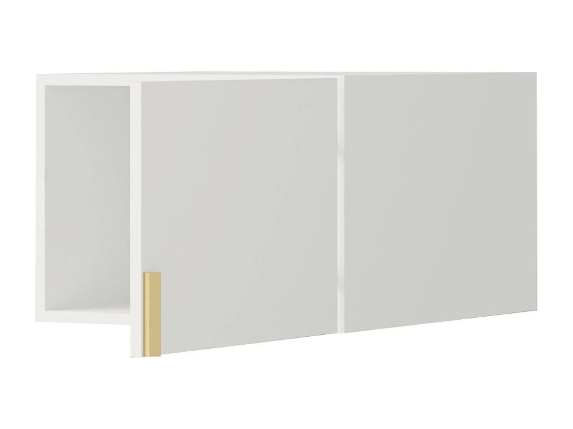 Aufsatz für Schrank Napoli 1D 50 Weiß (schwarzer oder goldener Griff)