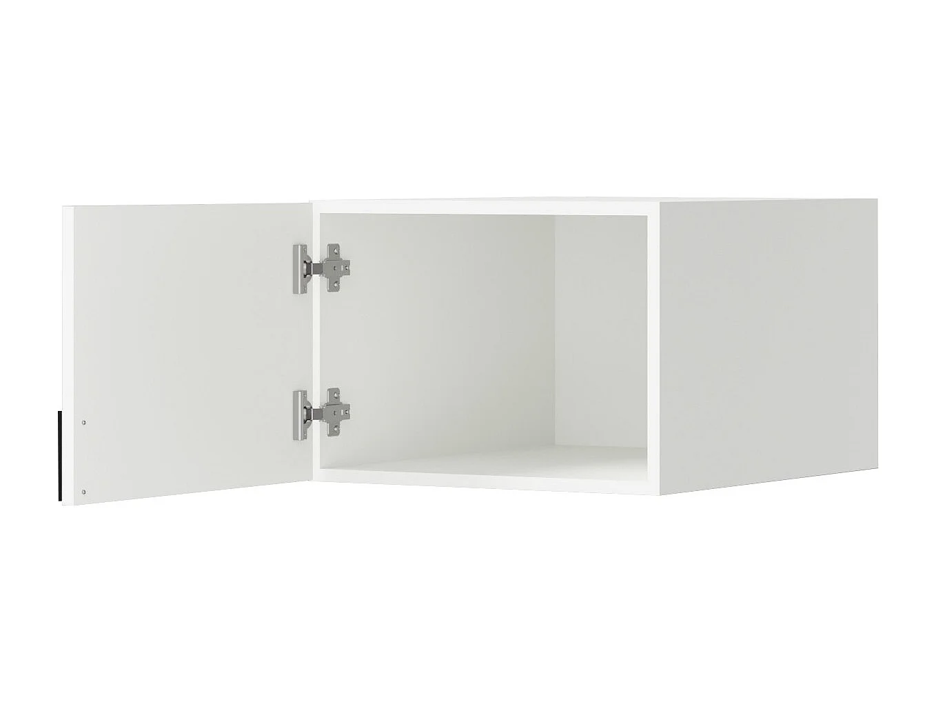 Aufsatz für Schrank Napoli 1D 50 Weiß (schwarzer oder goldener Griff)