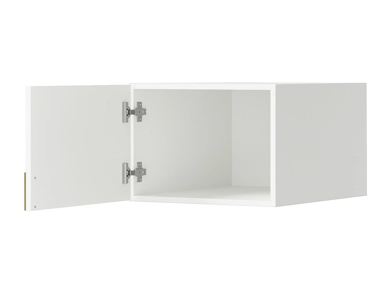 Aufsatz für Schrank Napoli 1D 50 Weiß (schwarzer oder goldener Griff)