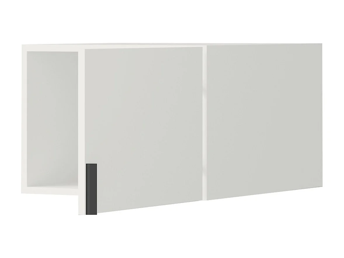 Aufsatz für Schrank Napoli 1D 50 Weiß (schwarzer oder goldener Griff)