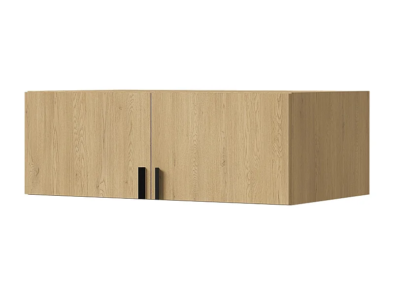 Aufsatz für Schrank Napoli 2D 100 Eiche Cremona (schwarzer oder goldener Griff)