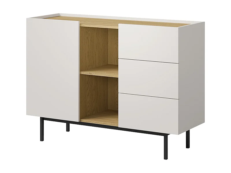 Dressoir met lades Noel 1D3S 120 Kasjmier / Cremona Eiken