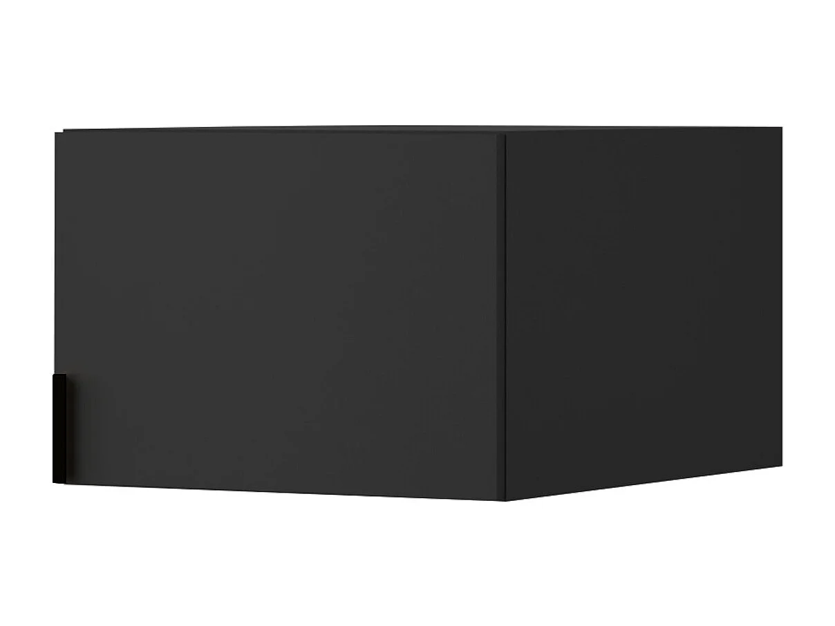 Aufsatz für Schrank Napoli 1D 50 Schwarz (schwarzer oder goldener Griff)