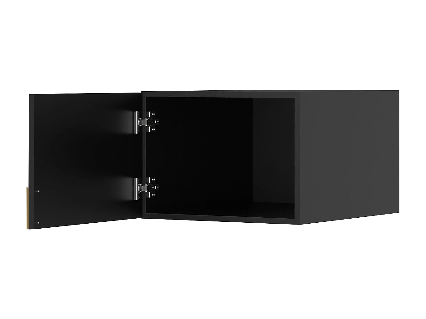 Aufsatz für Schrank Napoli 1D 50 Schwarz (schwarzer oder goldener Griff)