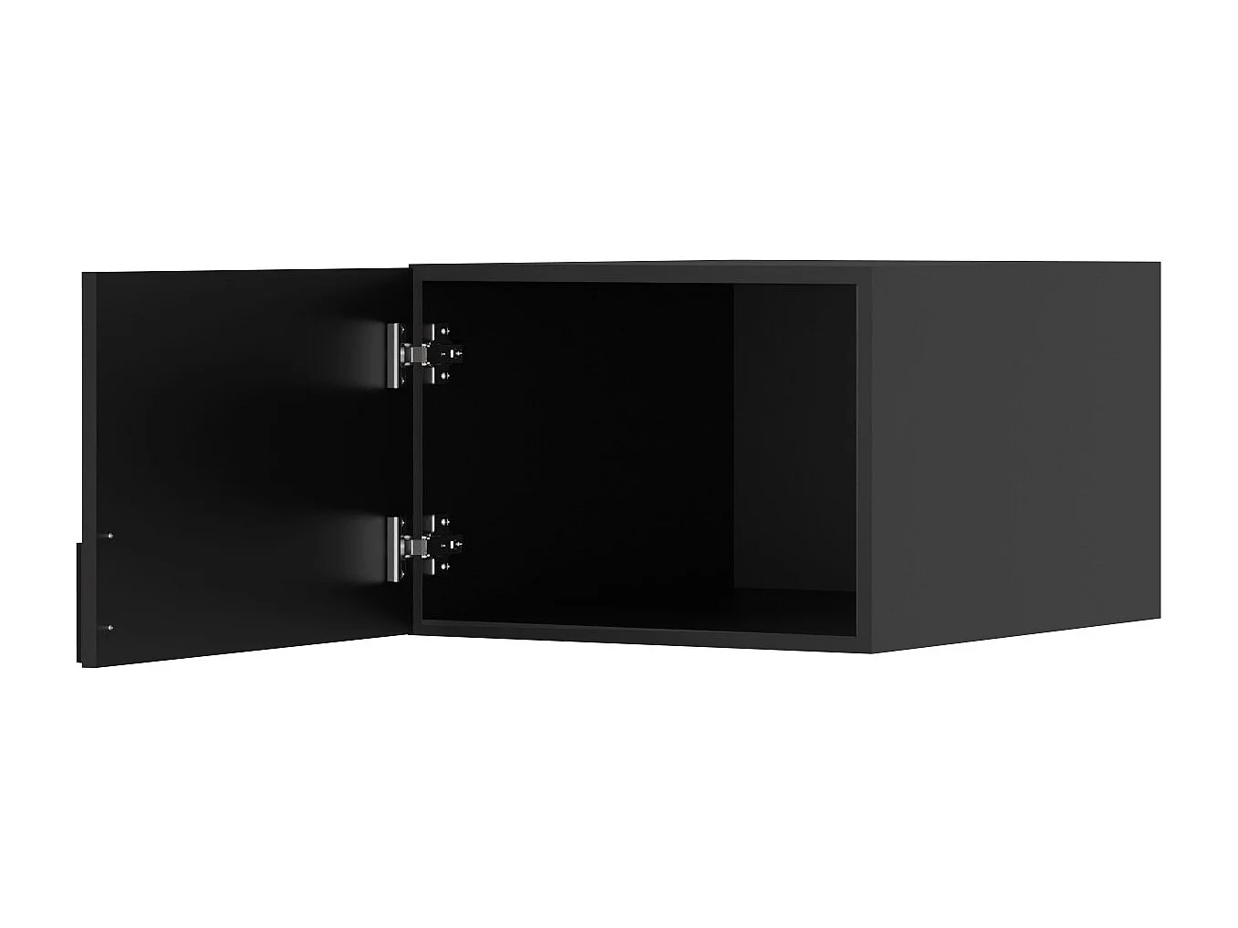 Aufsatz für Schrank Napoli 1D 50 Schwarz (schwarzer oder goldener Griff)