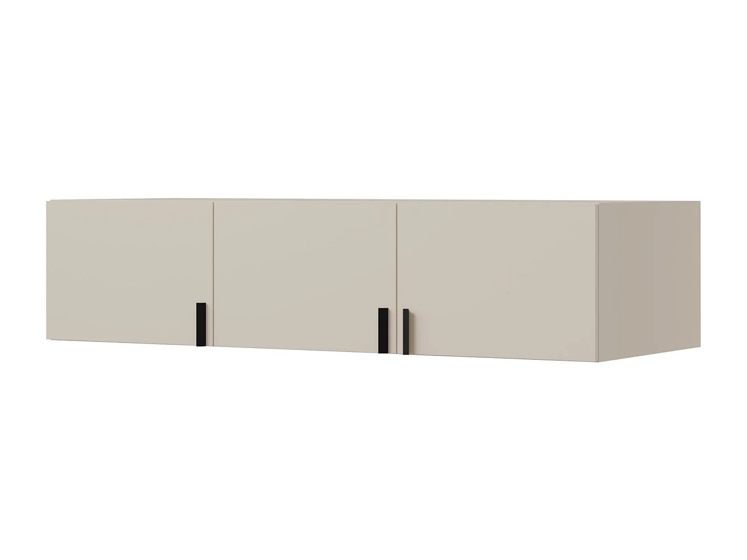 Aufsatz für Schrank Napoli 3D 150 Kaschmir (schwarzer oder goldener Griff)