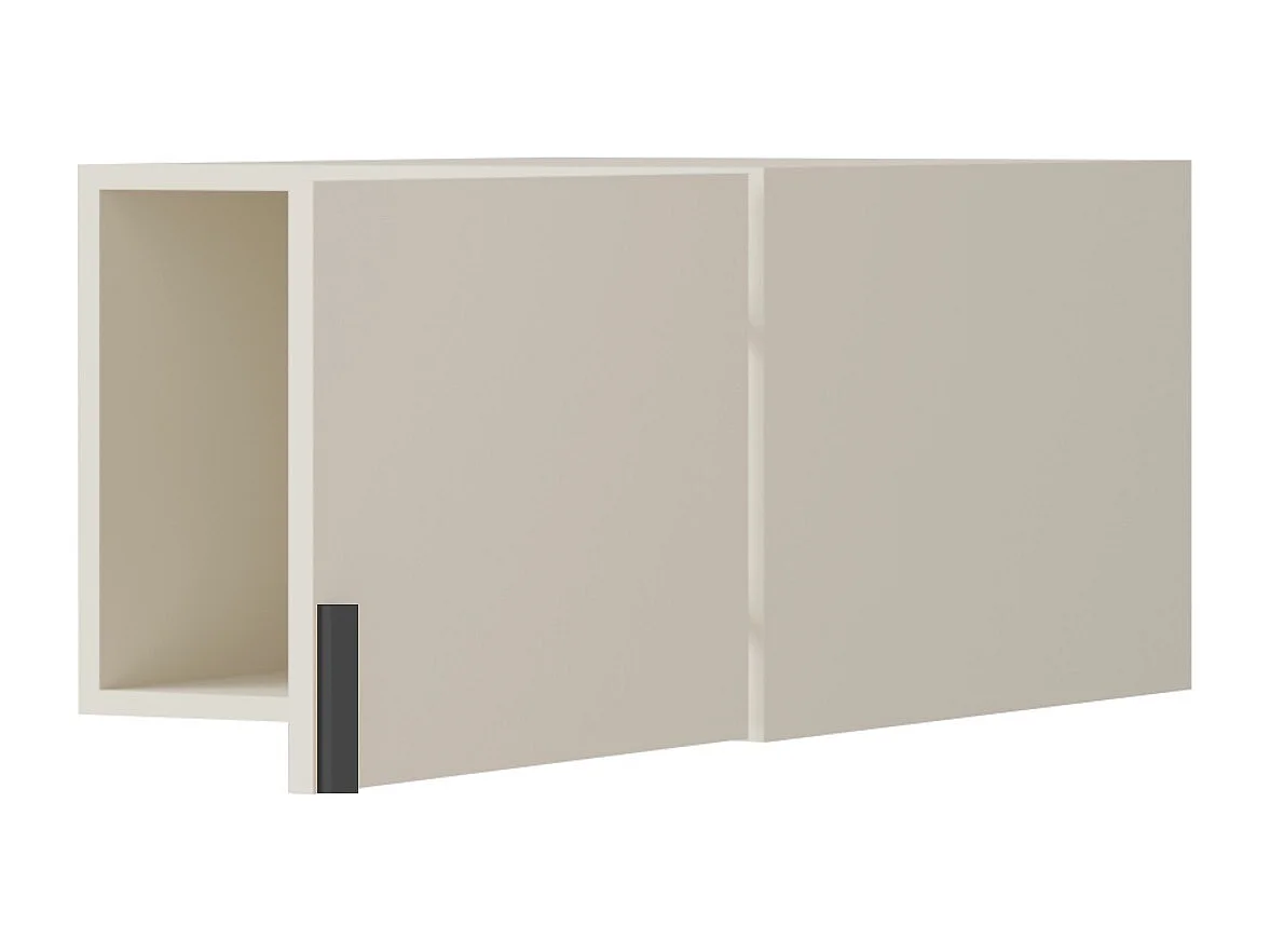 Aufsatz für Schrank Napoli 1D 50 Kaschmir (schwarzer oder goldener Griff)