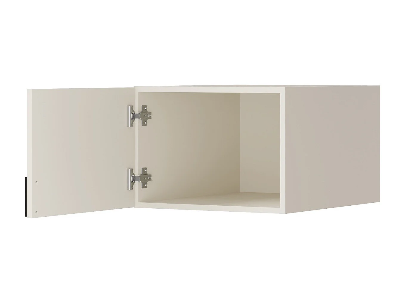 Aufsatz für Schrank Napoli 1D 50 Kaschmir (schwarzer oder goldener Griff)