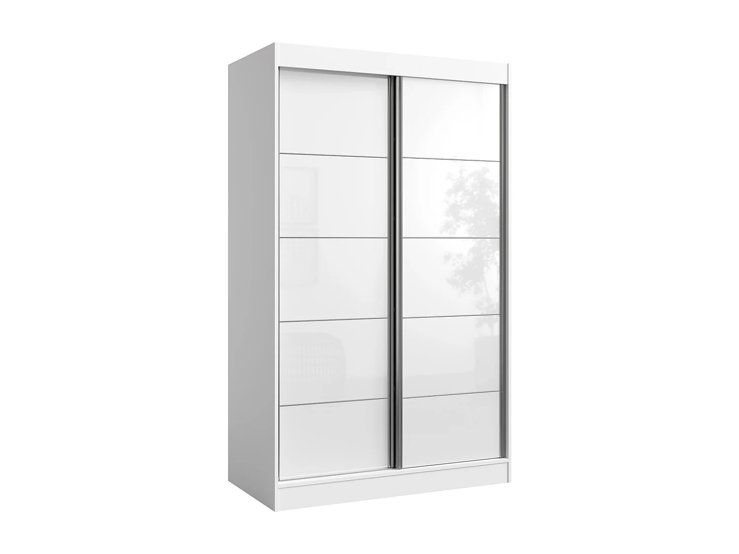 Schuifdeurkat Como 2D 120 Wit (lacobel)