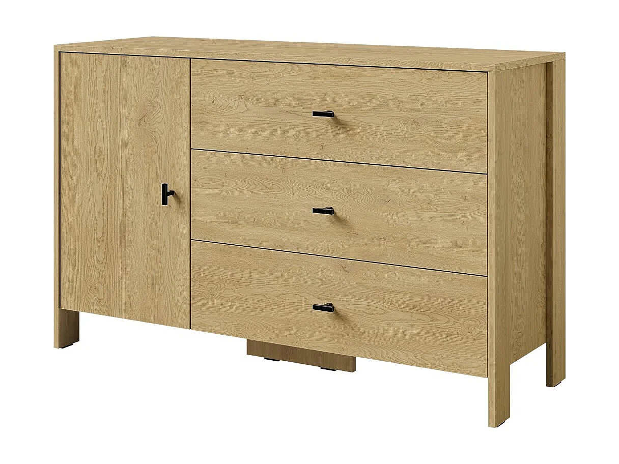 Dressoir met lades Ethan 1D3S 120 Cremona Eiken