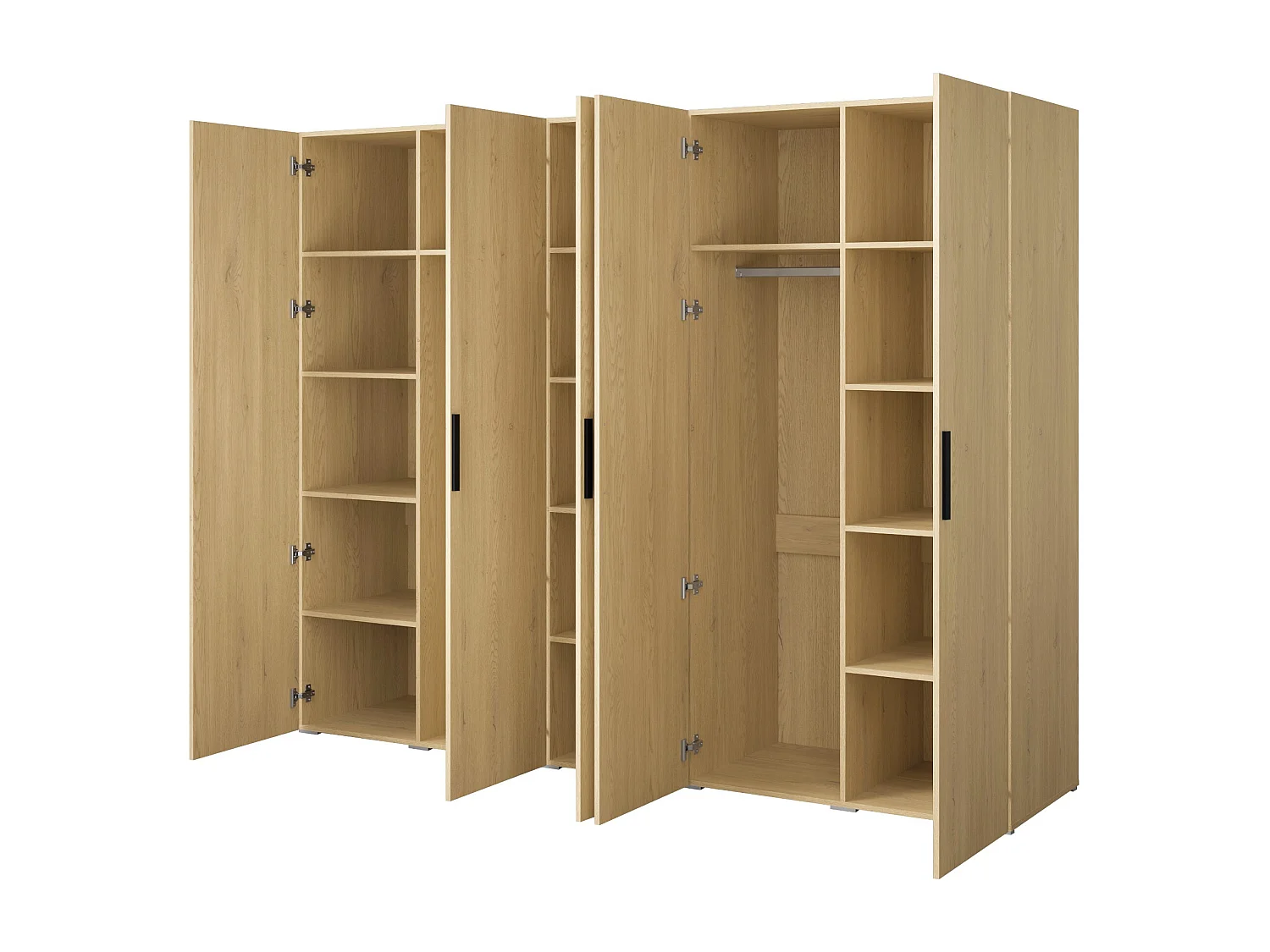 Szafa uchylna Napoli 5D 250 Dąb Cremona (czarny lub złoty uchwyt)