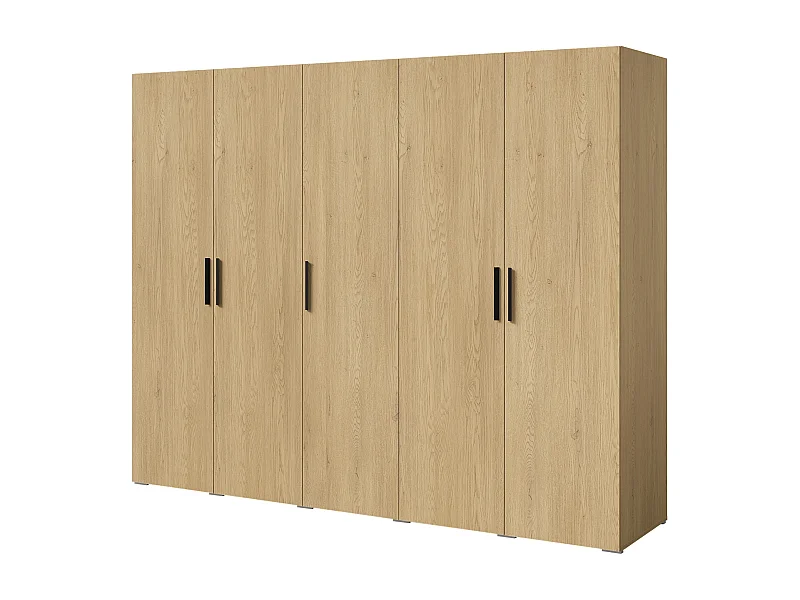 Szafa uchylna Napoli 5D 250 Dąb Cremona (czarny lub złoty uchwyt)