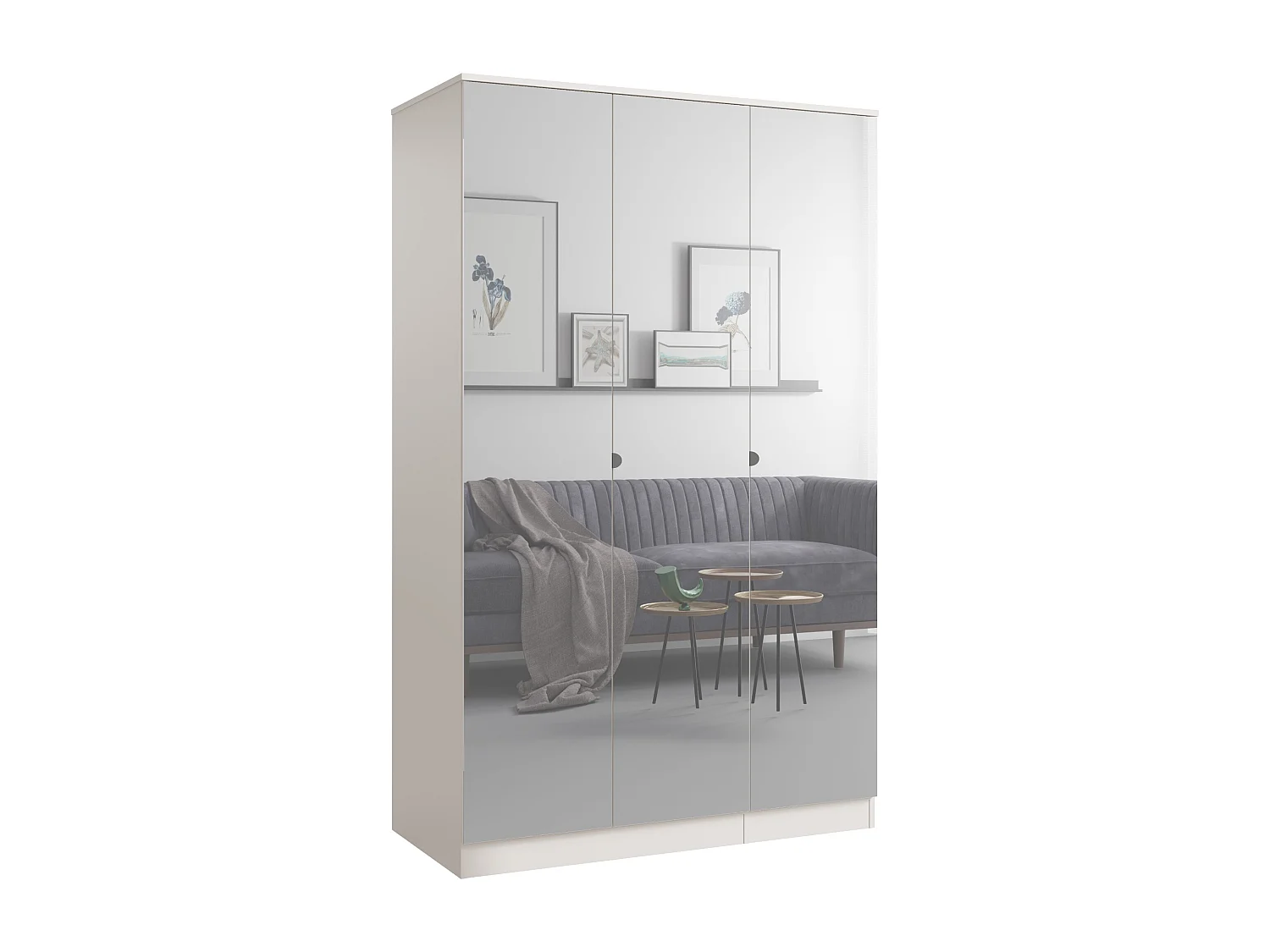 Szafa uchylna z lustrem Monza 3D 120 Kaszmir