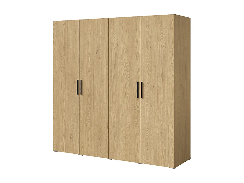 Szafa uchylna Napoli 4D 200 Dąb Cremona (czarny lub złoty uchwyt)