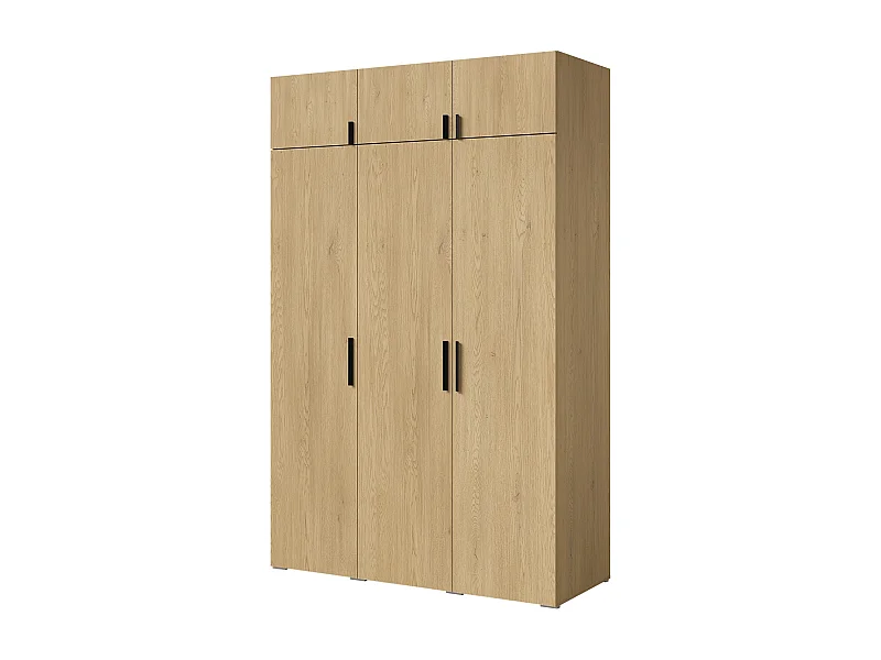 Szafa uchylna z nadstawką Napoli 3D 150 Dąb Cremona (czarny lub złoty uchwyt)