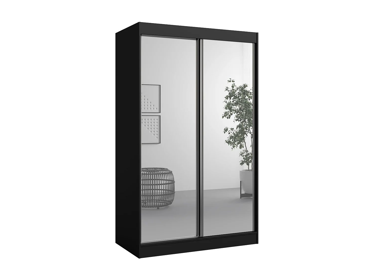 Szafa przeuwna z lutrem Como 2D2L 120 Czarna