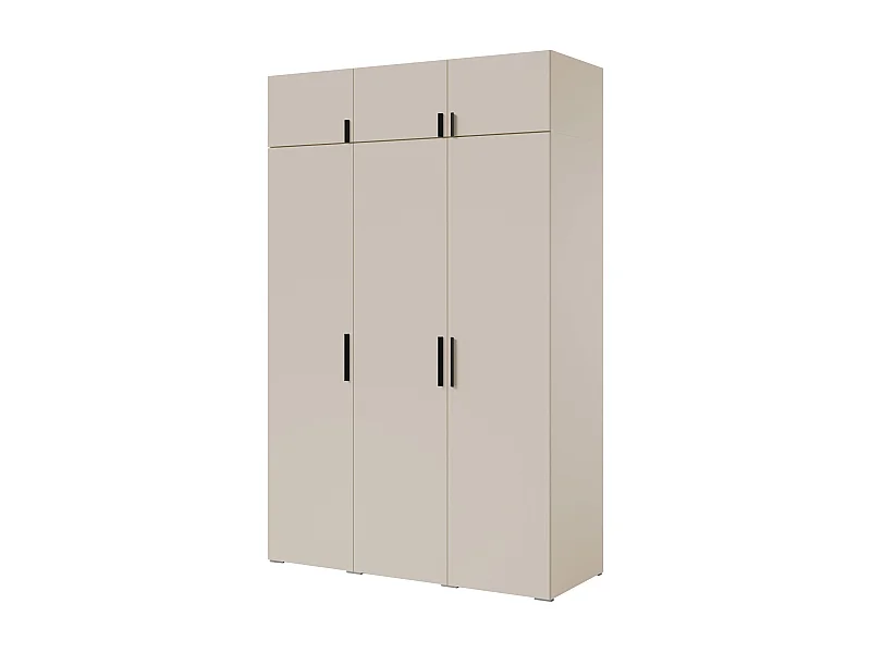 Szafa uchylna z nadstawką Napoli 3D 150 Kaszmir (czarny lub złoty uchwyt)