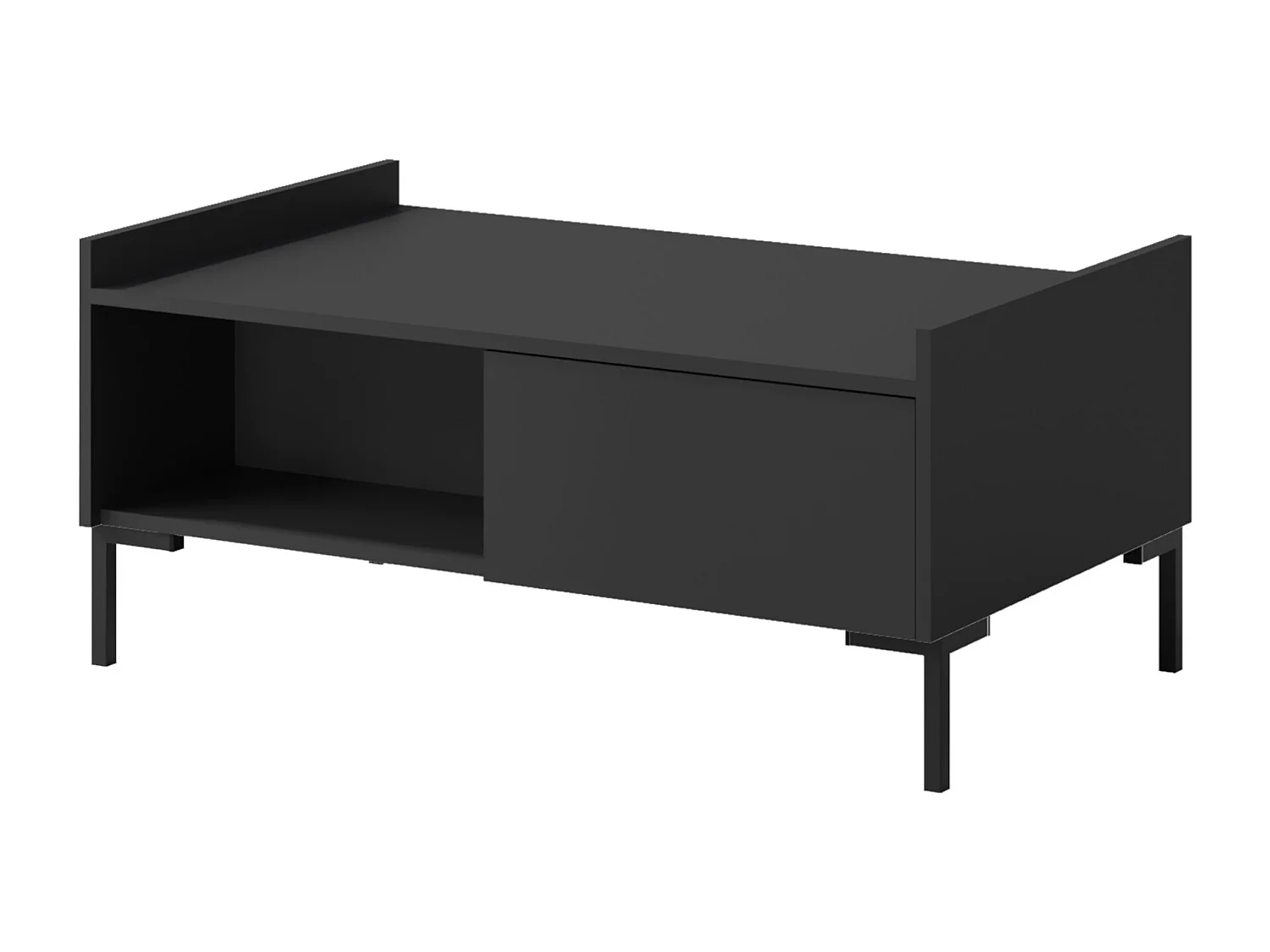 Rechteckiger Couchtisch Liam 100 x 60 Schwarz