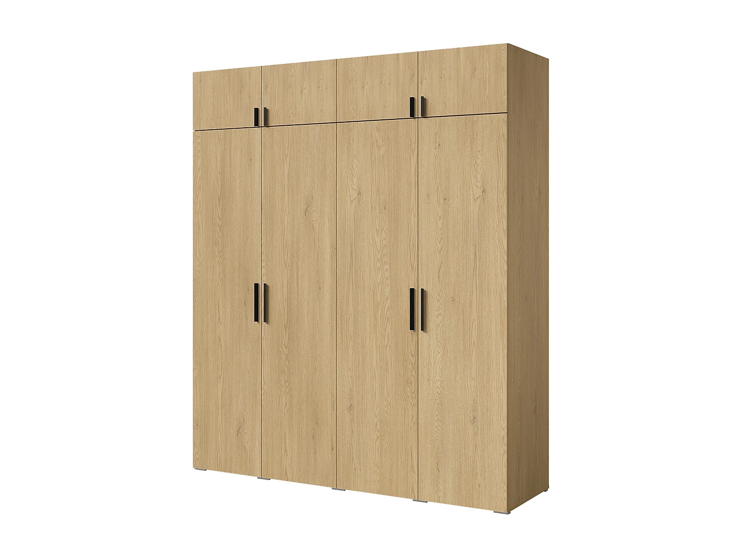 Szafa uchylna z nadstawką Napoli 4D 200 Dąb Cremona (czarny lub złoty uchwyt)