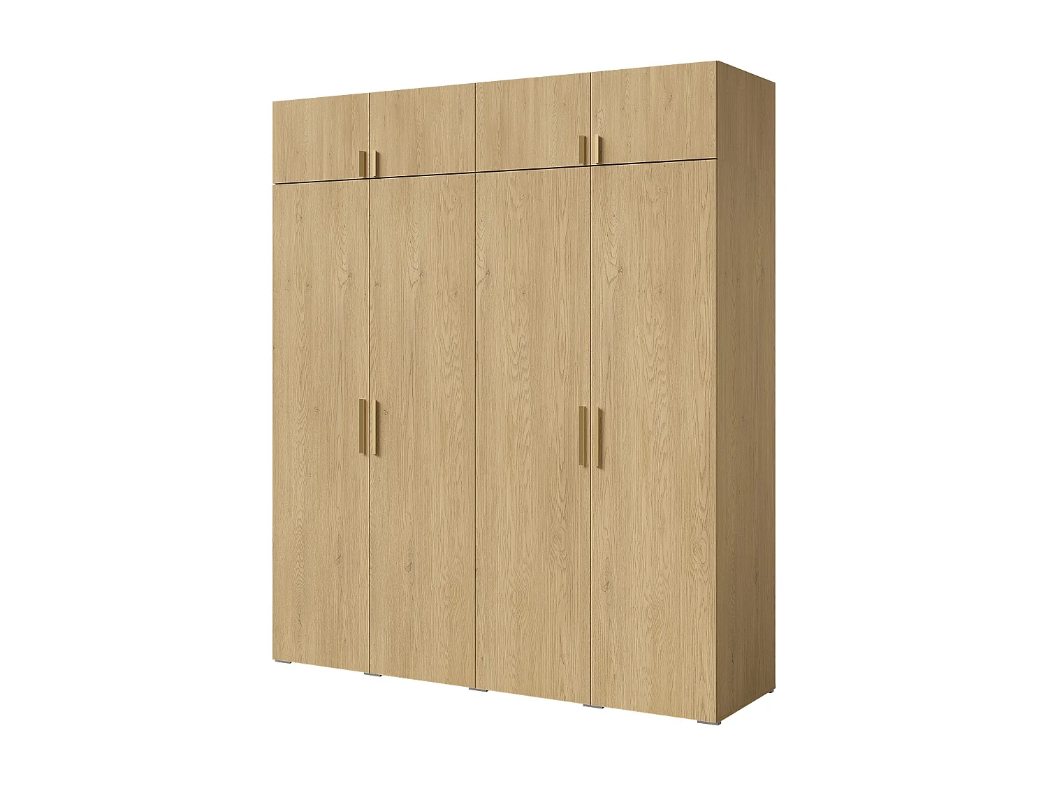 Szafa uchylna z nadstawką Napoli 4D 200 Dąb Cremona (czarny lub złoty uchwyt)