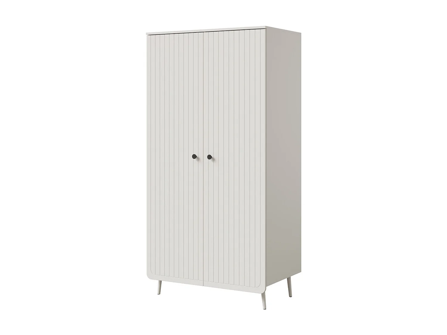 Szafa uchylna Chloe 2D 100 Biała (czarny lub złoty uchwyt)