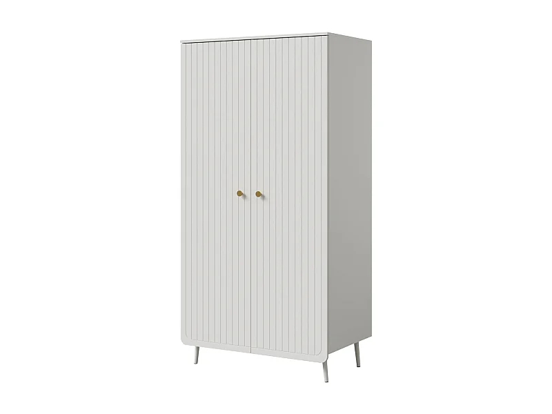 Szafa uchylna Chloe 2D 100 Biała (czarny lub złoty uchwyt)