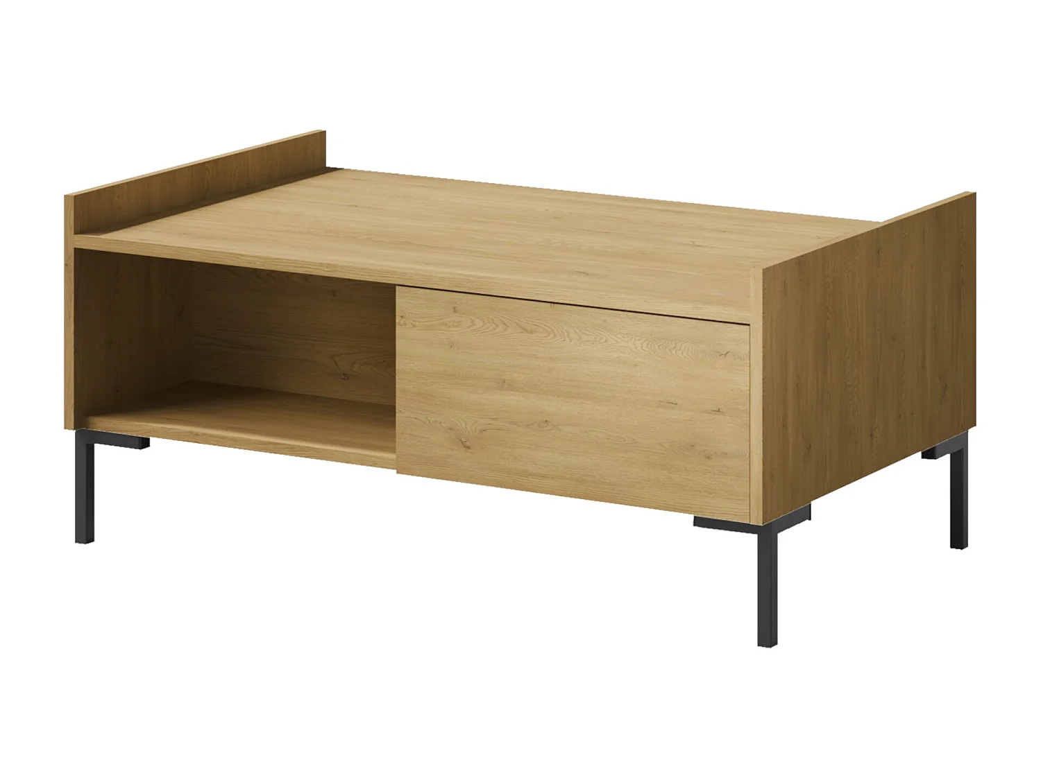 Rechteckiger Couchtisch Liam 100 x 60 Cremona-Eiche