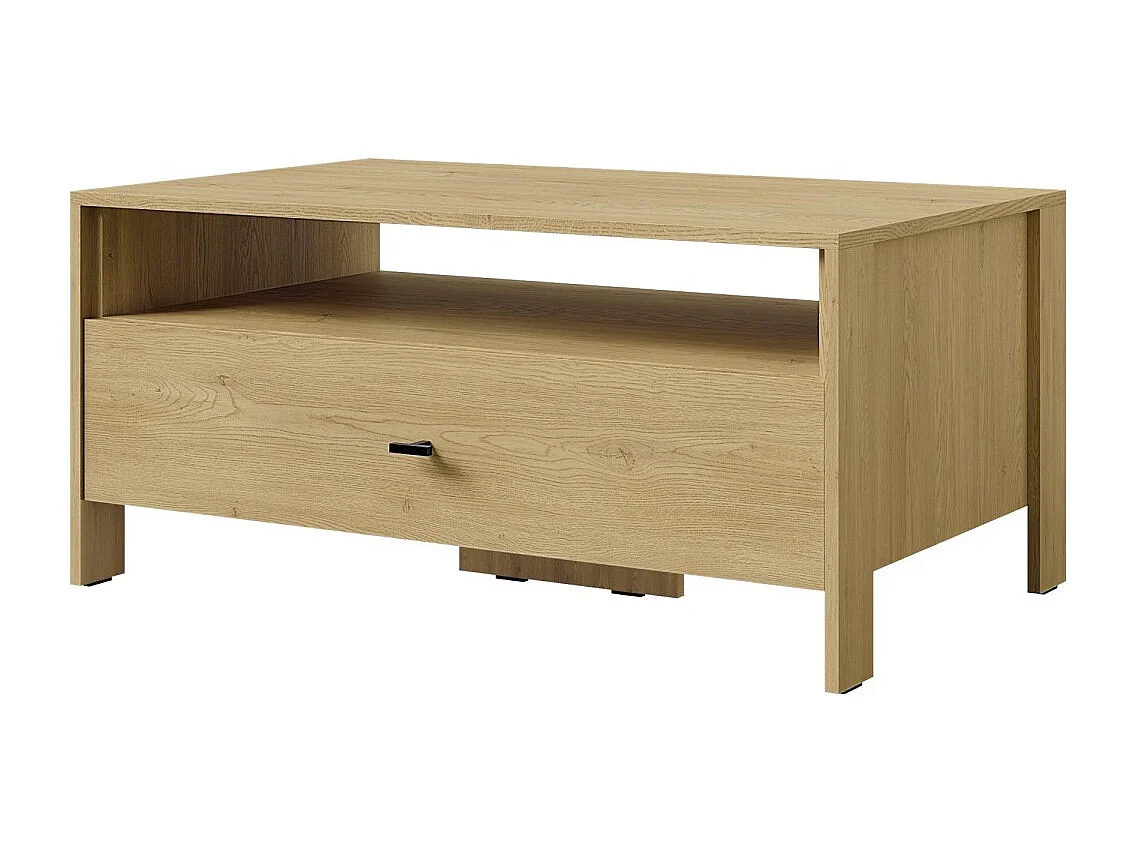 Rechteckiger Couchtisch Ethan 100 x 60 Eiche Cremona