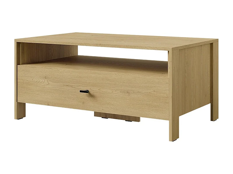 Rechteckiger Couchtisch Ethan 100 x 60 Eiche Cremona