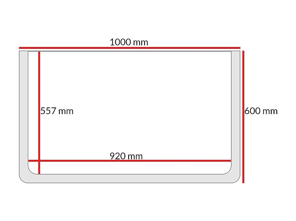 Lustro ścienne Chloe 100 x 60 Białe