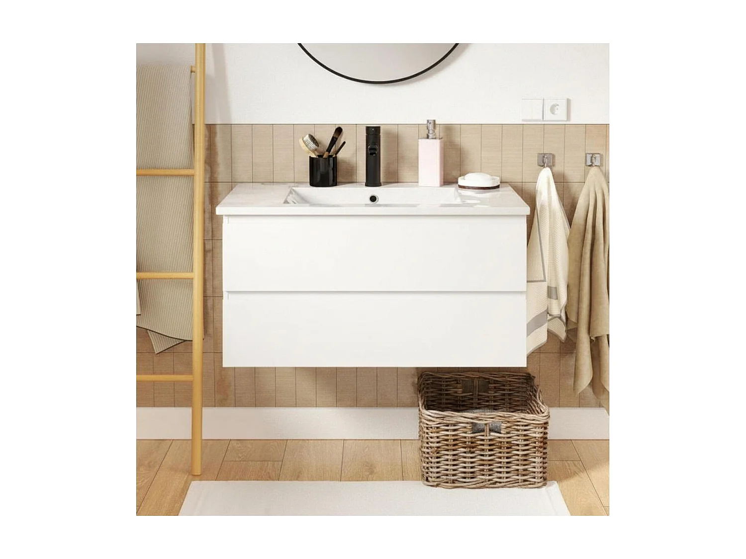 Einzelmöbel + Spüle + SORRENTO-Armatur