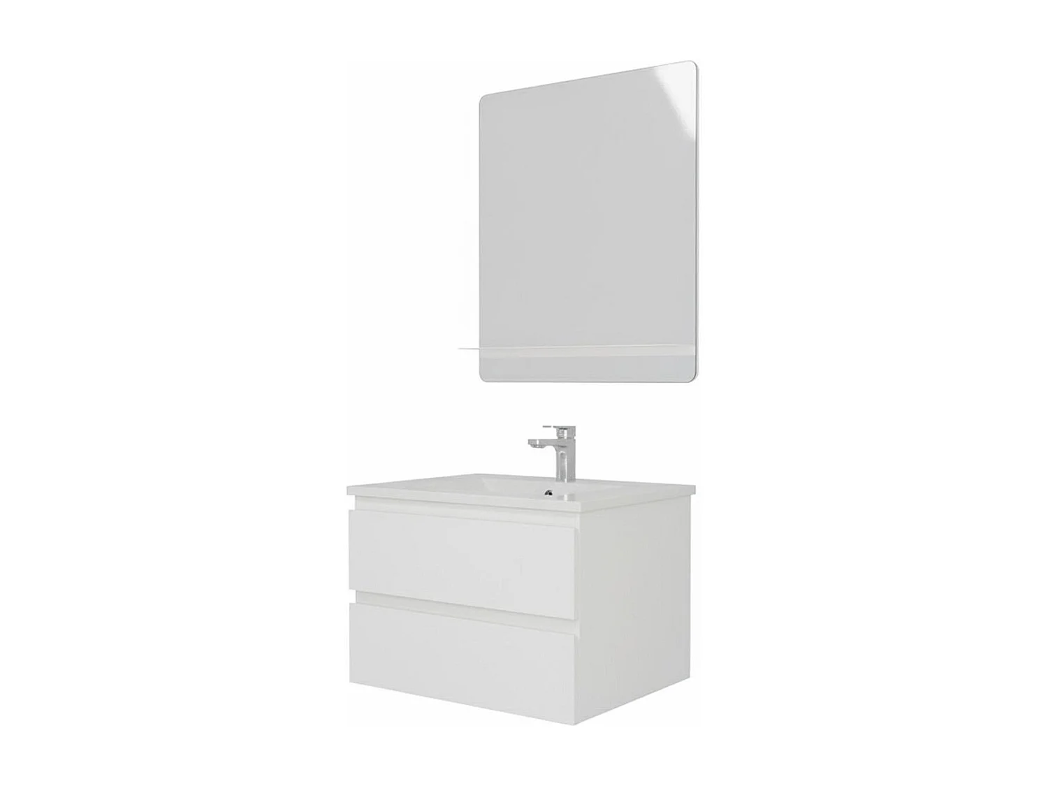 Conjunto mueble lavabo 60 cm + grifo + espejo SORRENTO