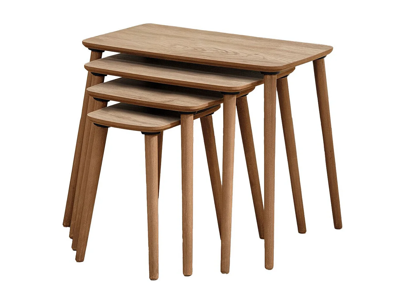 Satztisch (4 Teile) aus Holz "Luci" 70 x 40 x 55 cm - Eiche